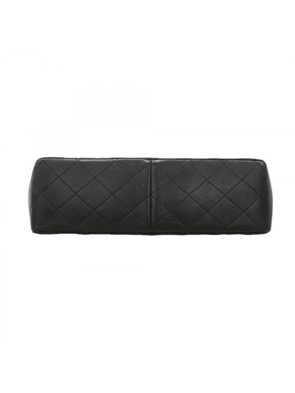 Chanel Shoulder Bag Deca Quilted Lambskin Black Gold